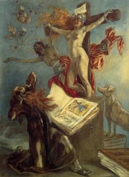 Szent Antal megkísértése, Félicien Rops pasztellrajza